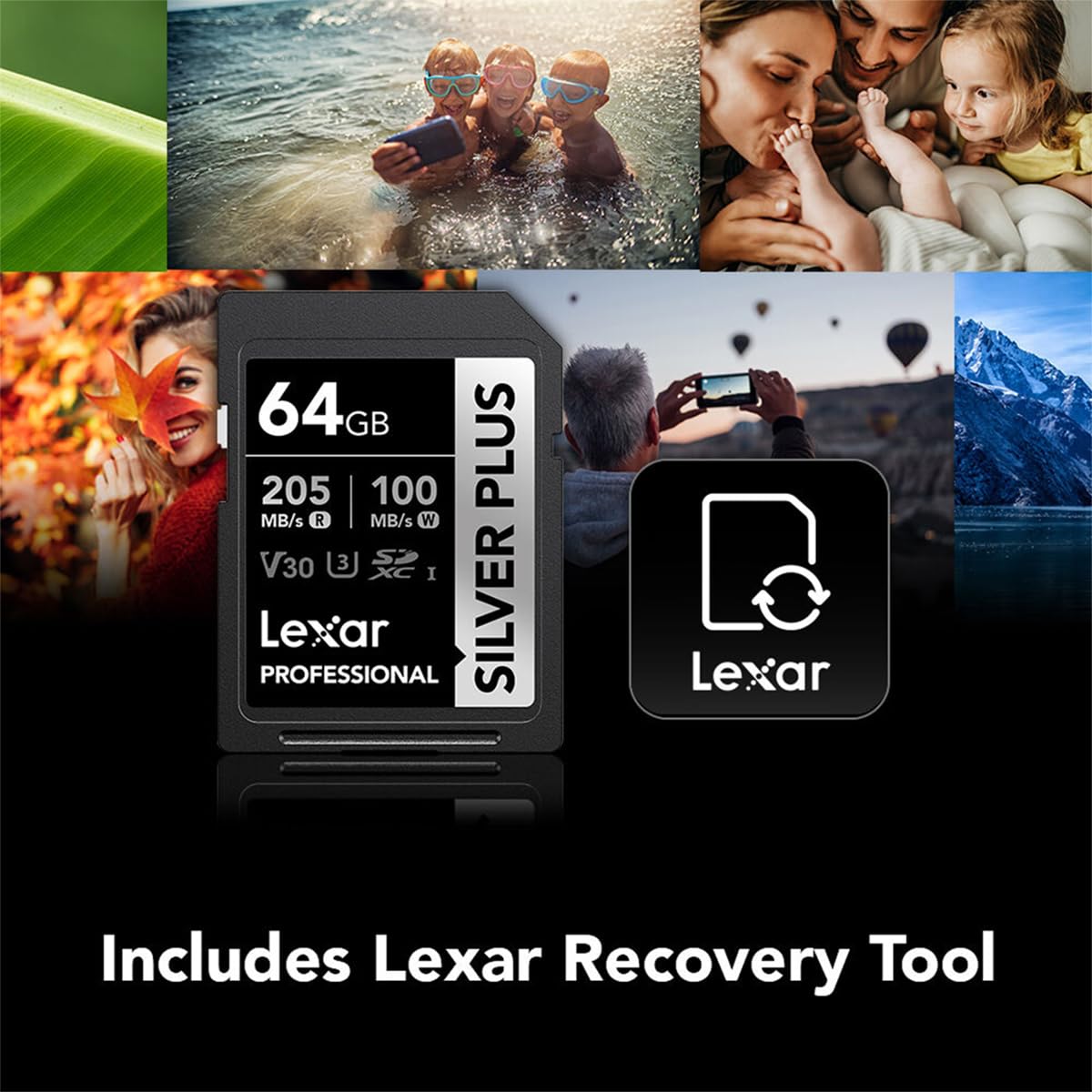 LEXAR PROFESSIONAL SILVER PLUS SDXC UHS-I CARDS 205MBPS-64GB LSDSIPL064G-BNNNG - Image 6