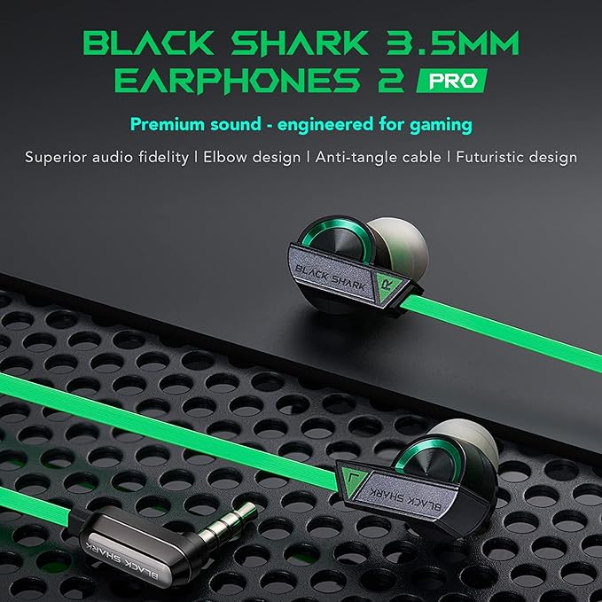 BLACK SHARK 3.5MM EARPHONE PRO GREEN BE10 - Image 2
