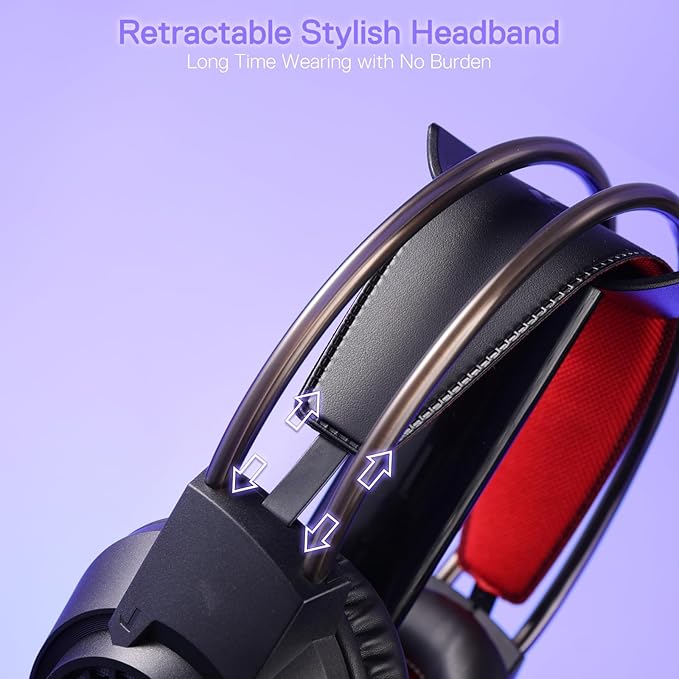 REDRAGON RGB SCREAM WIRED GAMING HEADSET BLACK H231 - Image 5