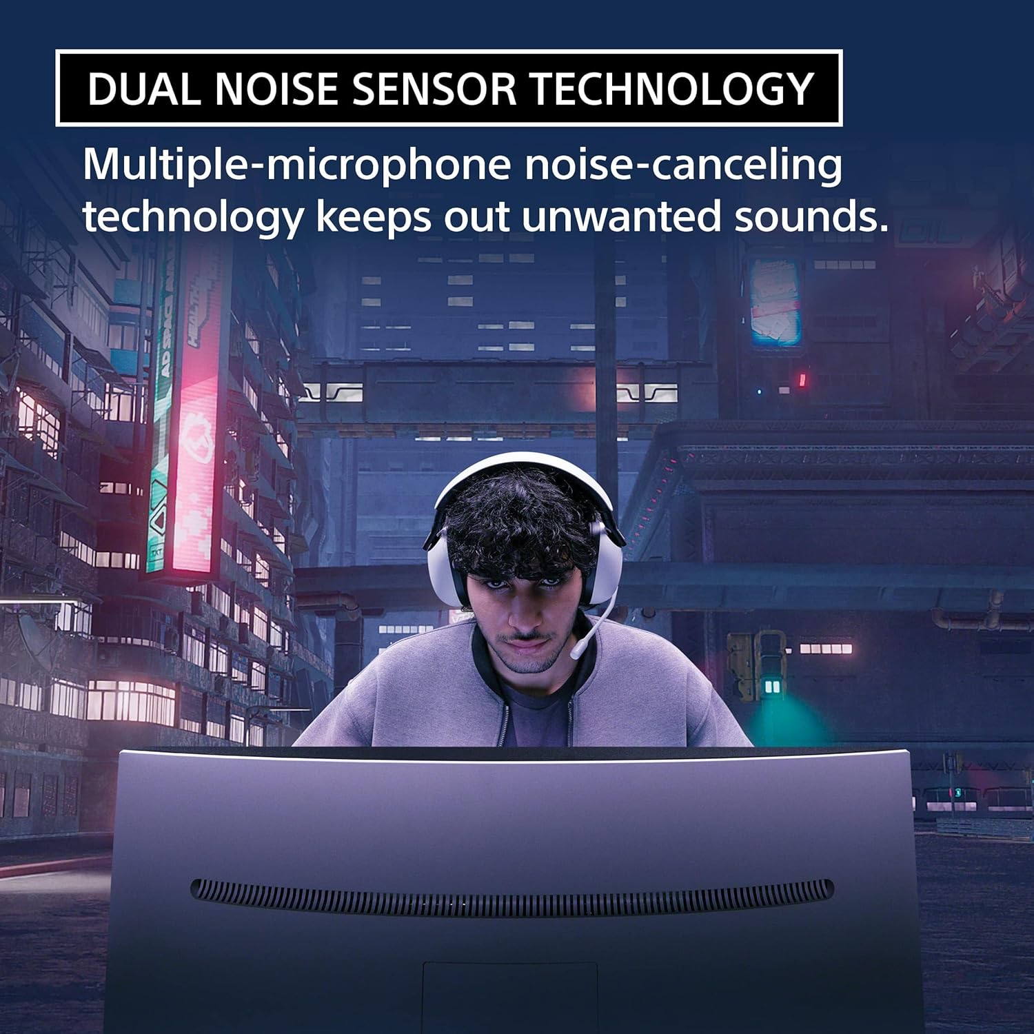 SONY INZONE H9 WIRELESS NOISE CANCELING GAMING HEADSET PS5 WHITE WH-G900N - Image 5