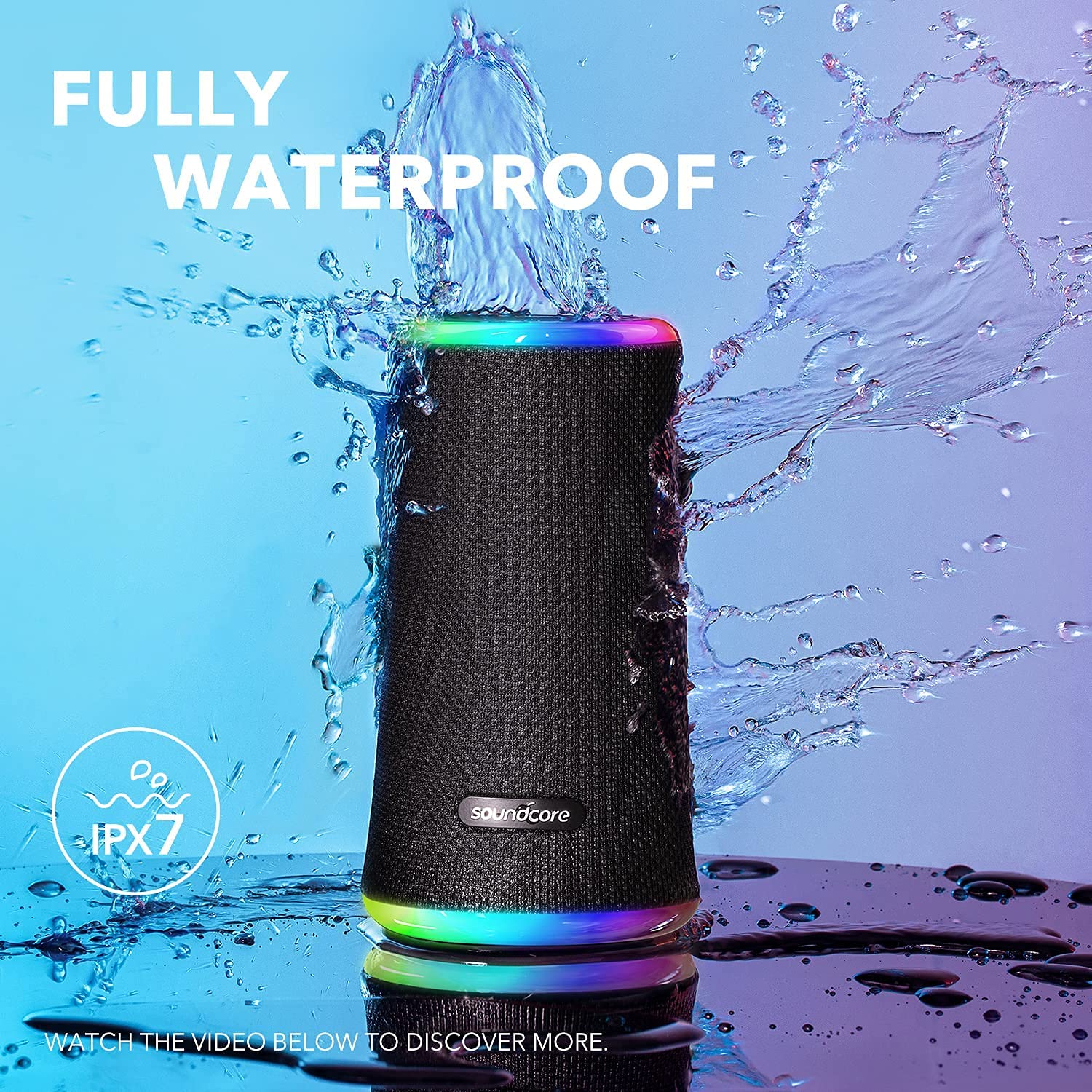 ANKER SOUNDCORE FLARE 2 SPEAKER BLACK BLUE A31650J1 - Image 5