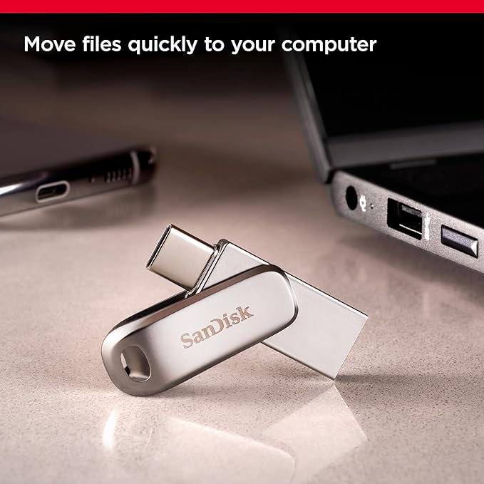 SANDISK ULTRA 512GB DUAL DRIVE LUXE TYPE C USB UP TO 400MBS SDDDC4-512G-G46 - Image 4