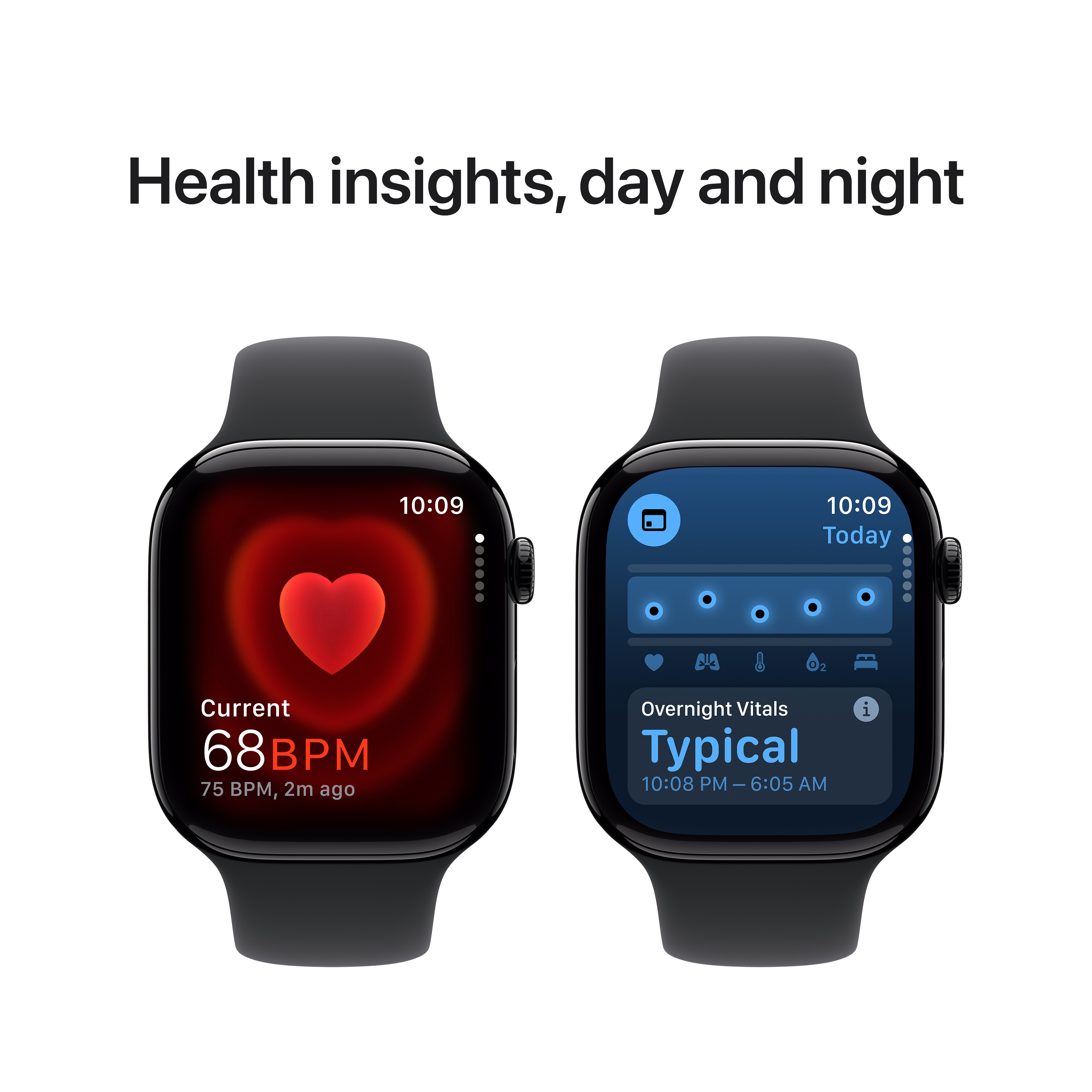 APPLE WATCH SERIES 10 46MM GPS JET BLACK ALUMINIUM WITH BLACK SPORT BAND MWX13 - Image 5