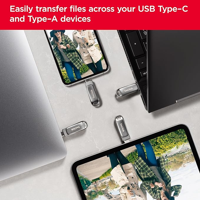 SANDISK ULTRA 512GB DUAL DRIVE LUXE TYPE C USB UP TO 400MBS SDDDC4-512G-G46 - Image 3