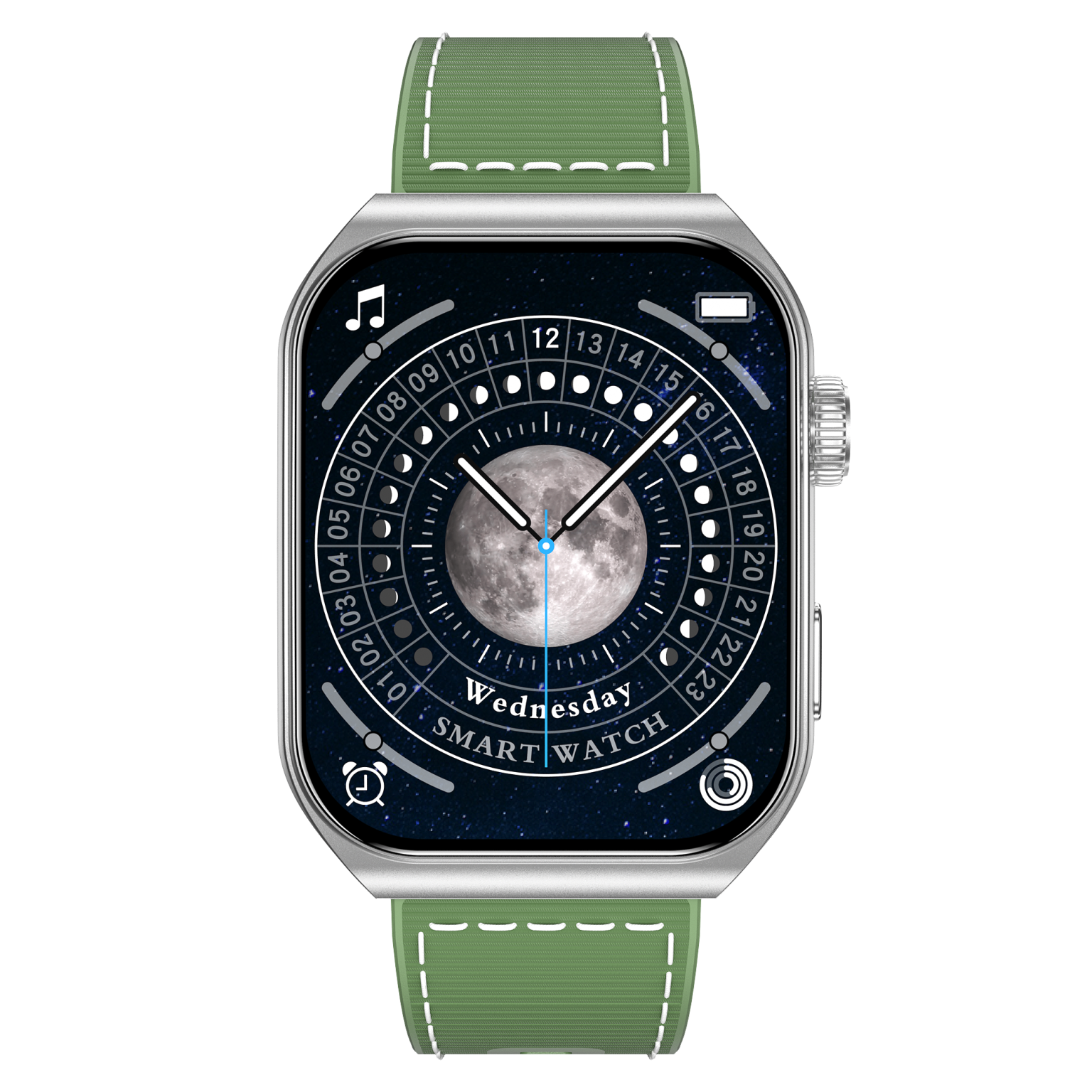 SWISS MILITARY ALPS 3 GREEN WATCH WITH SILICON STRAP SM-WAT-ALPS3-SLF-GRNSST - Image 2