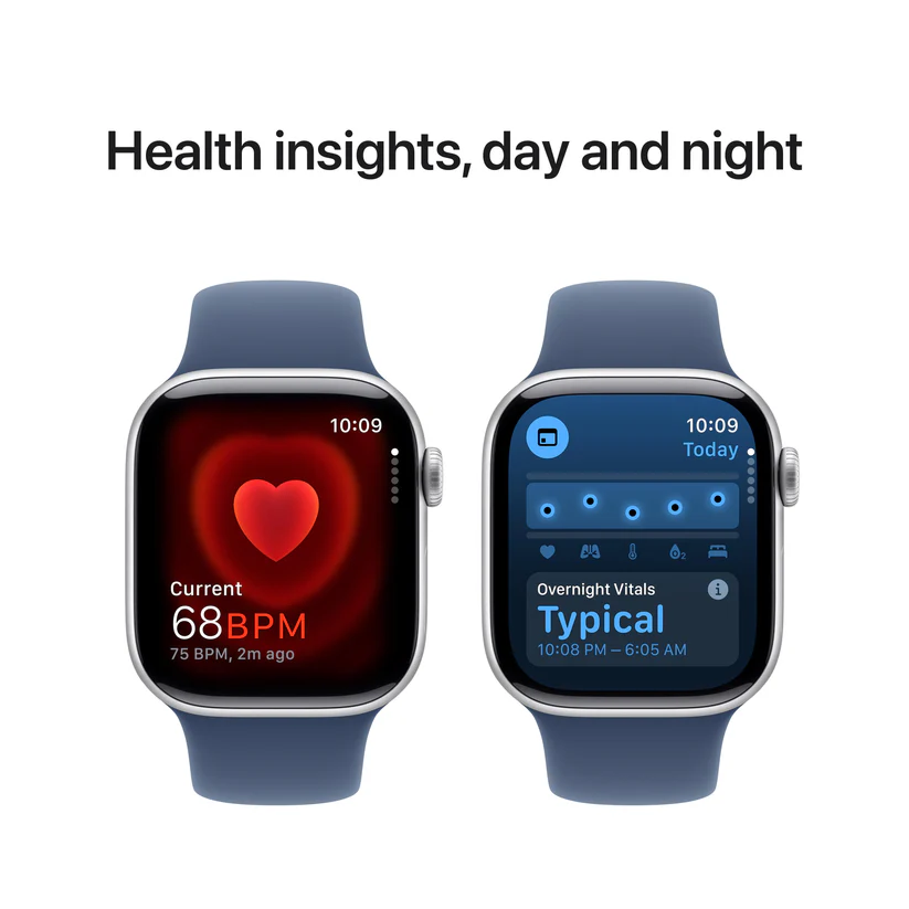 APPLE WATCH SERIES 10 42MM GPS SILVER ALUMINIUM CASE WITH DENIM SPORT BAND MWWC3 - Image 5