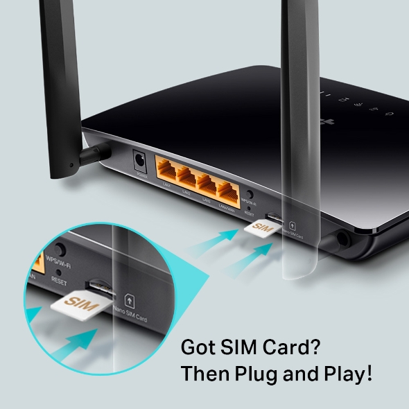 TP-LINK AC750 DUAL BAND WIFI 4G LTE ROUTER ARCHER MR202 - Image 4