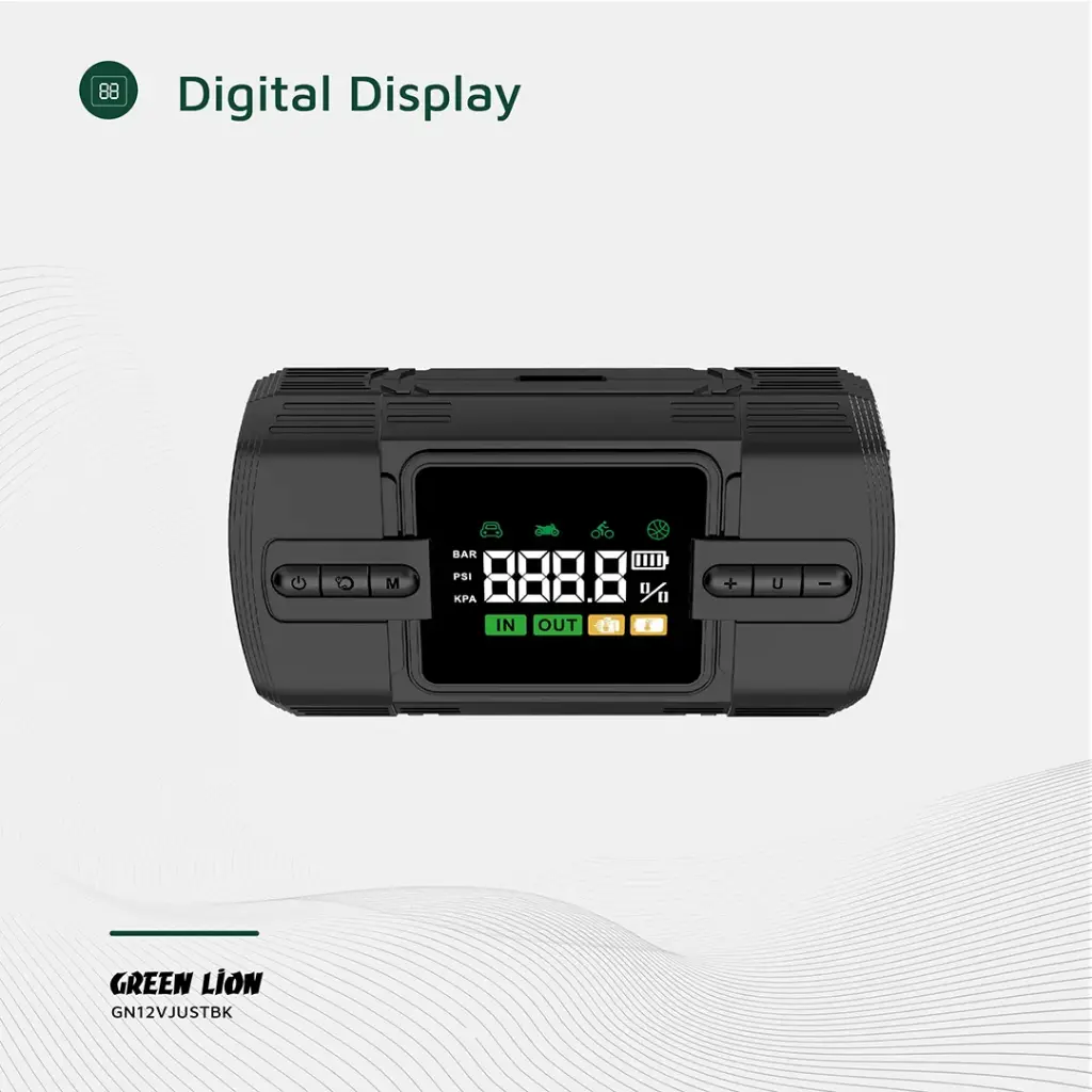 GREEN LION 12V JUMP STARTER 12000 MAH BLACK GN12VJUSTBK - Image 5
