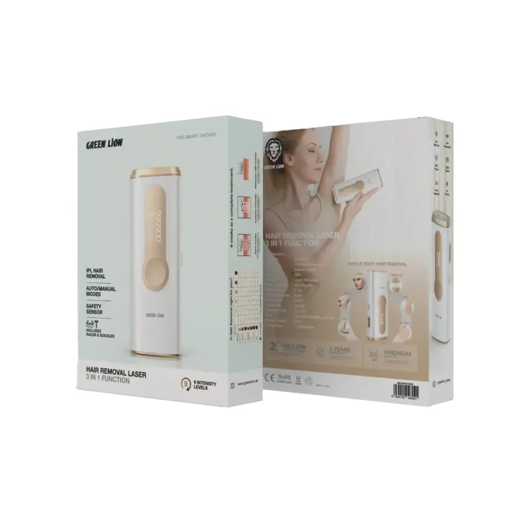 GREEN LION HAIR REMOVAL LASER 3 IN 1 WHITE GNHRMVLSRWH - Image 2