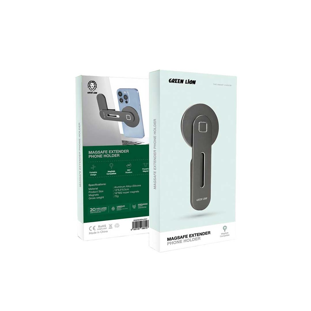 GREEN LION MAGSAFE EXTENDER PHONE HOLDER GRAY GNMGEXPHLDGY - Image 2