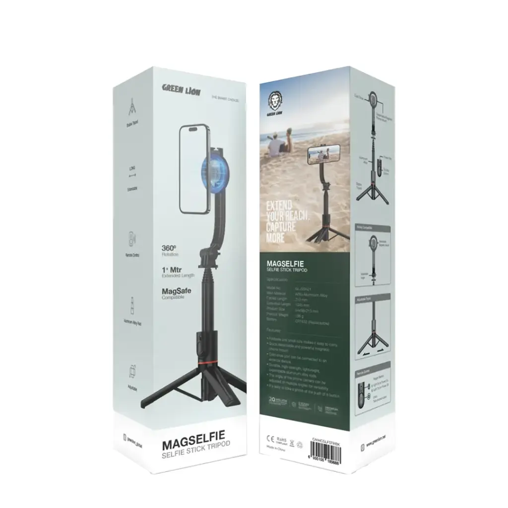 GREEN LION MAGSELFIE SELFIE STICK TRIPOD BLACK GNMGSLFSTRBK - Image 2