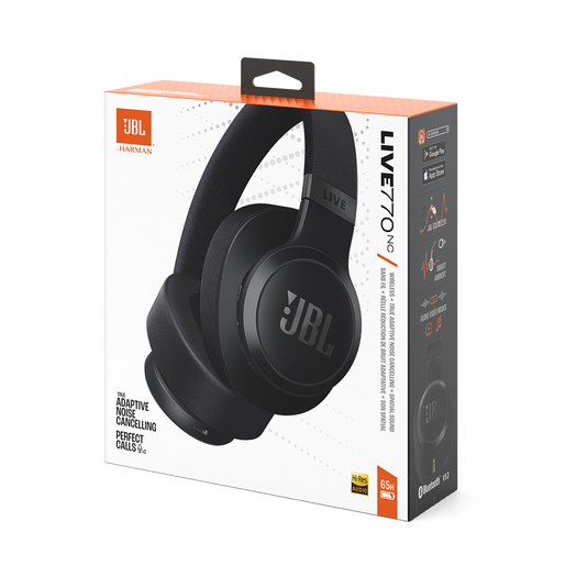 JBL LIVE 770NC WIRELESS OVER EAR NOICE CANCELLING HEADPHONE BLACK - Image 9