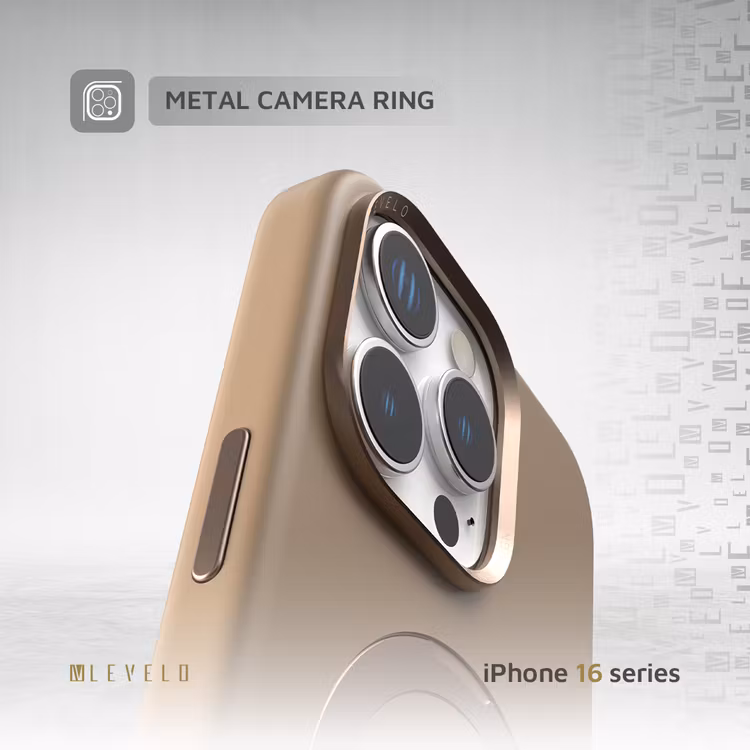 LEVELO IPHONE 16 PRO MAX IRIS PRO MAGSAFE LIQUID SILICONE CASE ROSE GOLD LVL-IPSC-16PM-RSGD - Image 4