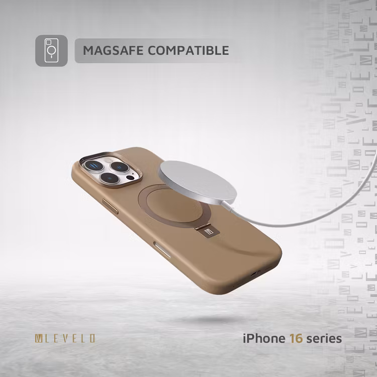 LEVELO IPHONE 16 PRO MAX IRIS PRO MAGSAFE LIQUID SILICONE CASE ROSE GOLD LVL-IPSC-16PM-RSGD - Image 5