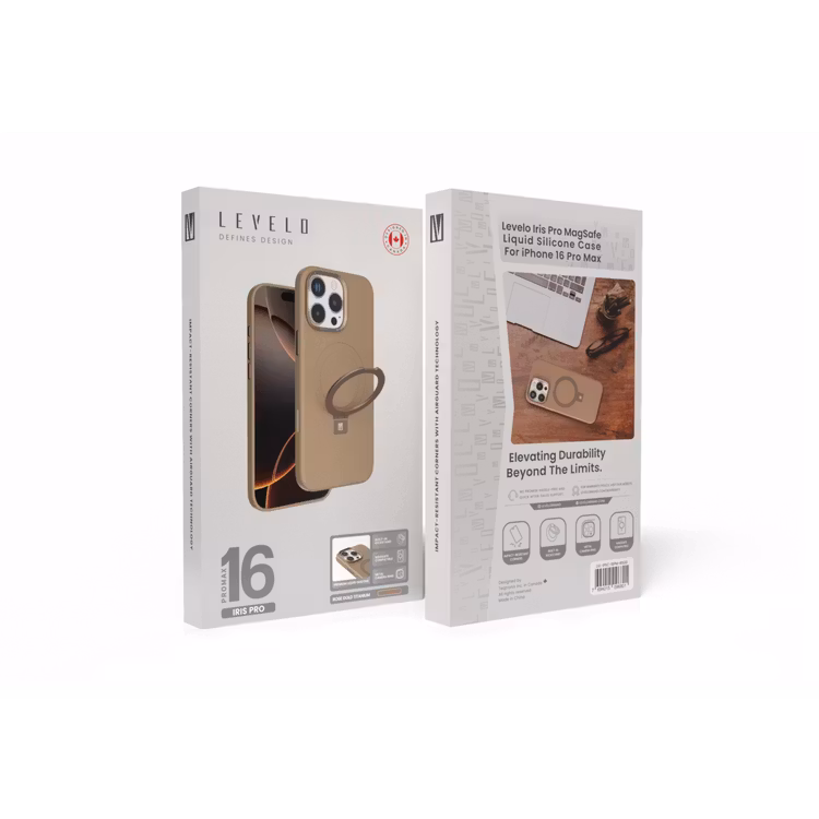 LEVELO IPHONE 16 PRO MAX IRIS PRO MAGSAFE LIQUID SILICONE CASE ROSE GOLD LVL-IPSC-16PM-RSGD - Image 16
