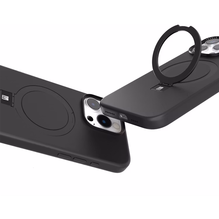 LEVELO IPHONE 16 PRO IRIS PRO MAGSAFE LIQUID SILICONE CASE BLACK LVLIPSC16PBK - Image 7