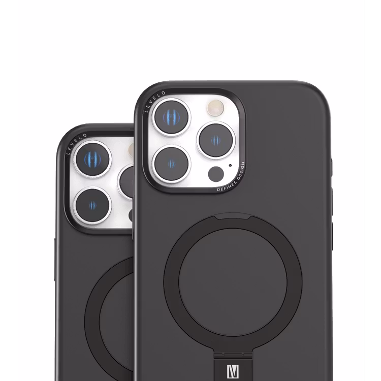 LEVELO IPHONE 16 PRO IRIS PRO MAGSAFE LIQUID SILICONE CASE BLACK LVLIPSC16PBK - Image 6