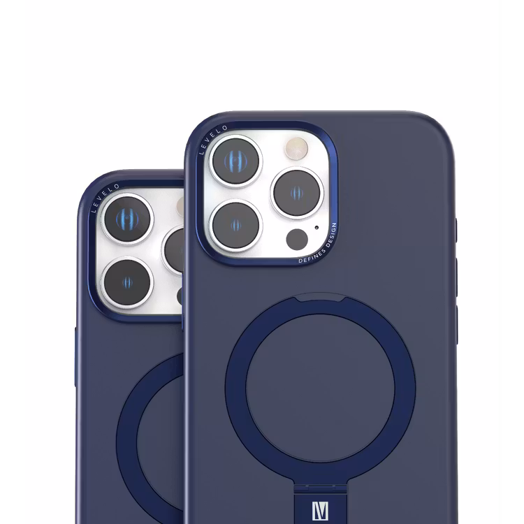 LEVELO IPHONE 16 PRO IRIS PRO MAGSAFE LIQUID SILICONE CASE BLUE LVLIPSC16PBL - Image 8