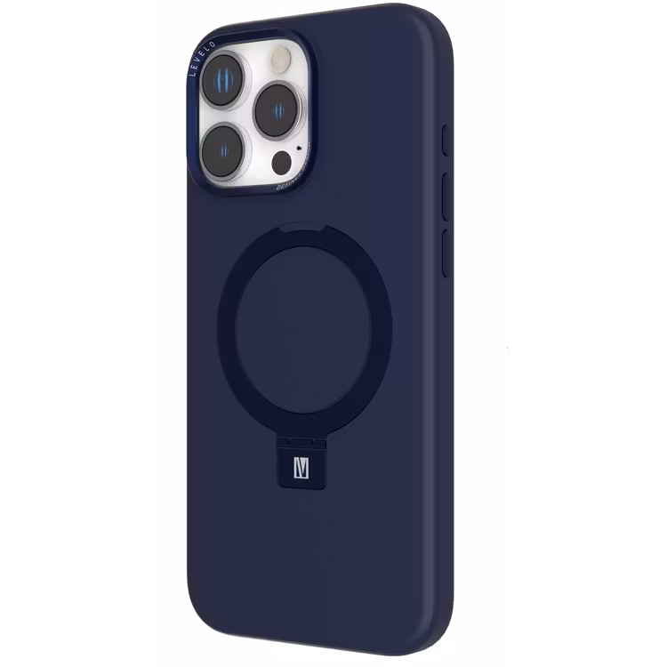 LEVELO IPHONE 16 PRO IRIS PRO MAGSAFE LIQUID SILICONE CASE BLUE LVLIPSC16PBL - Image 10