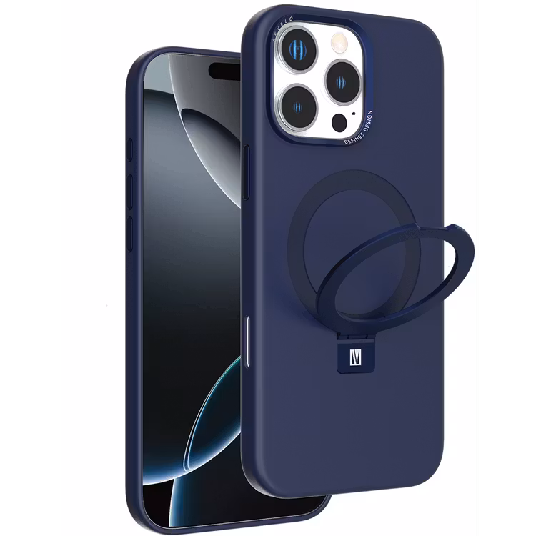 LEVELO IPHONE 16 PRO IRIS PRO MAGSAFE LIQUID SILICONE CASE BLUE LVLIPSC16PBL - Image 14