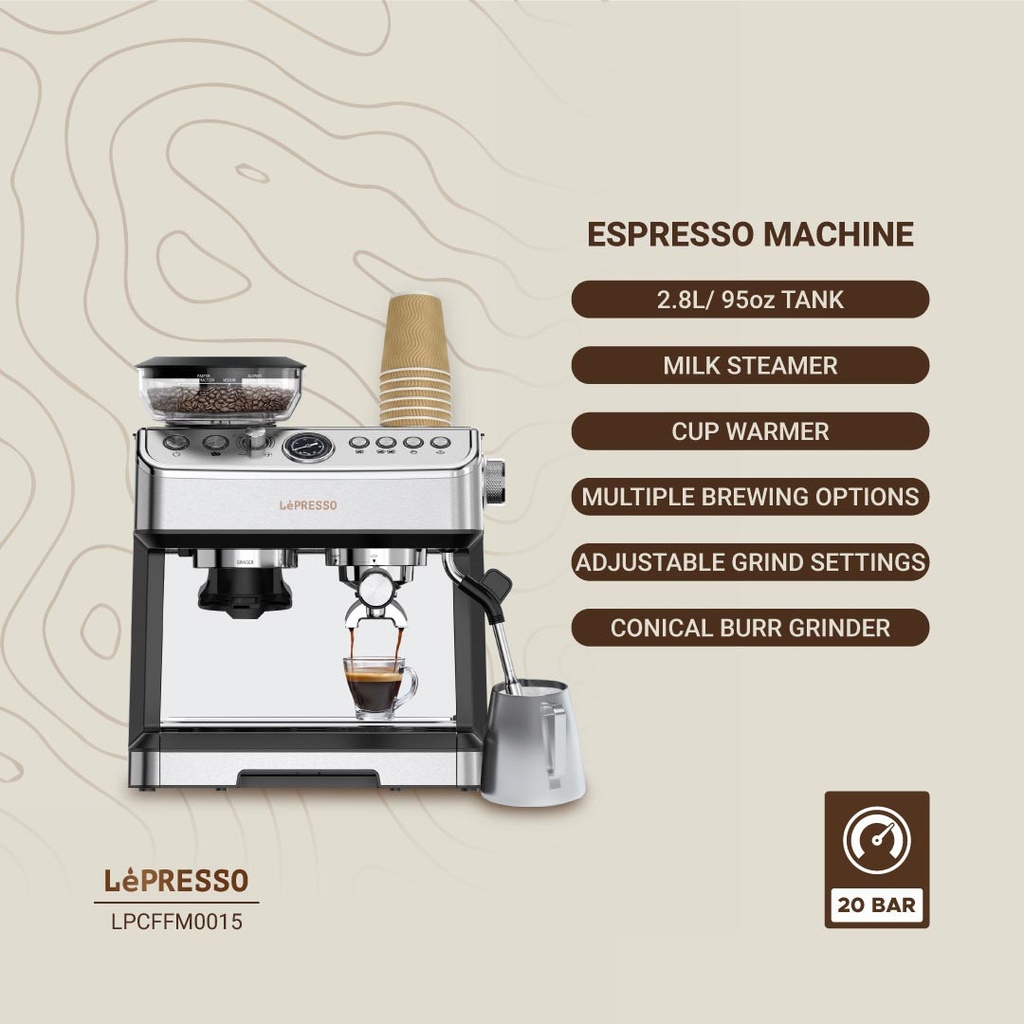LEPRESSO ADVANCED ESPRESSO MACHINE LP015-LPCFFM0015 - Image 9