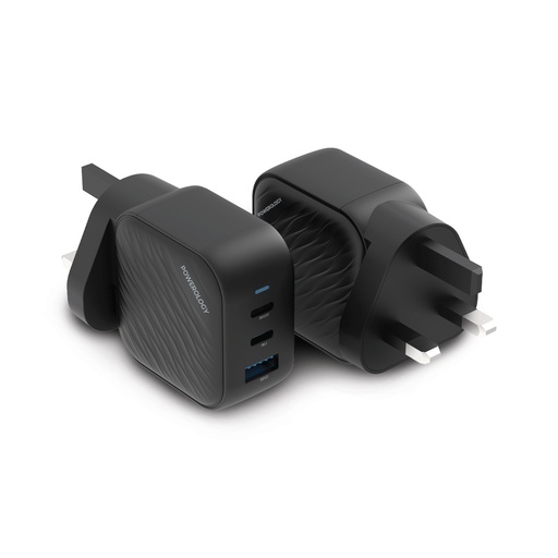 POWEROLOGY 65W GAN ULTIMATE DUAL PD CHARGER BLACK - Image 2