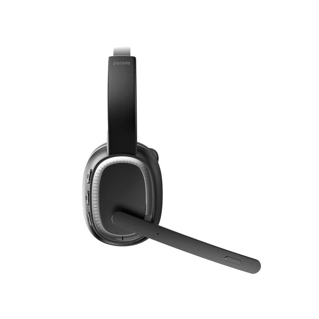 PORODO ENC WIRELESS WORK HEADPHONE BLACK PD-MHDMP-BK - Image 3