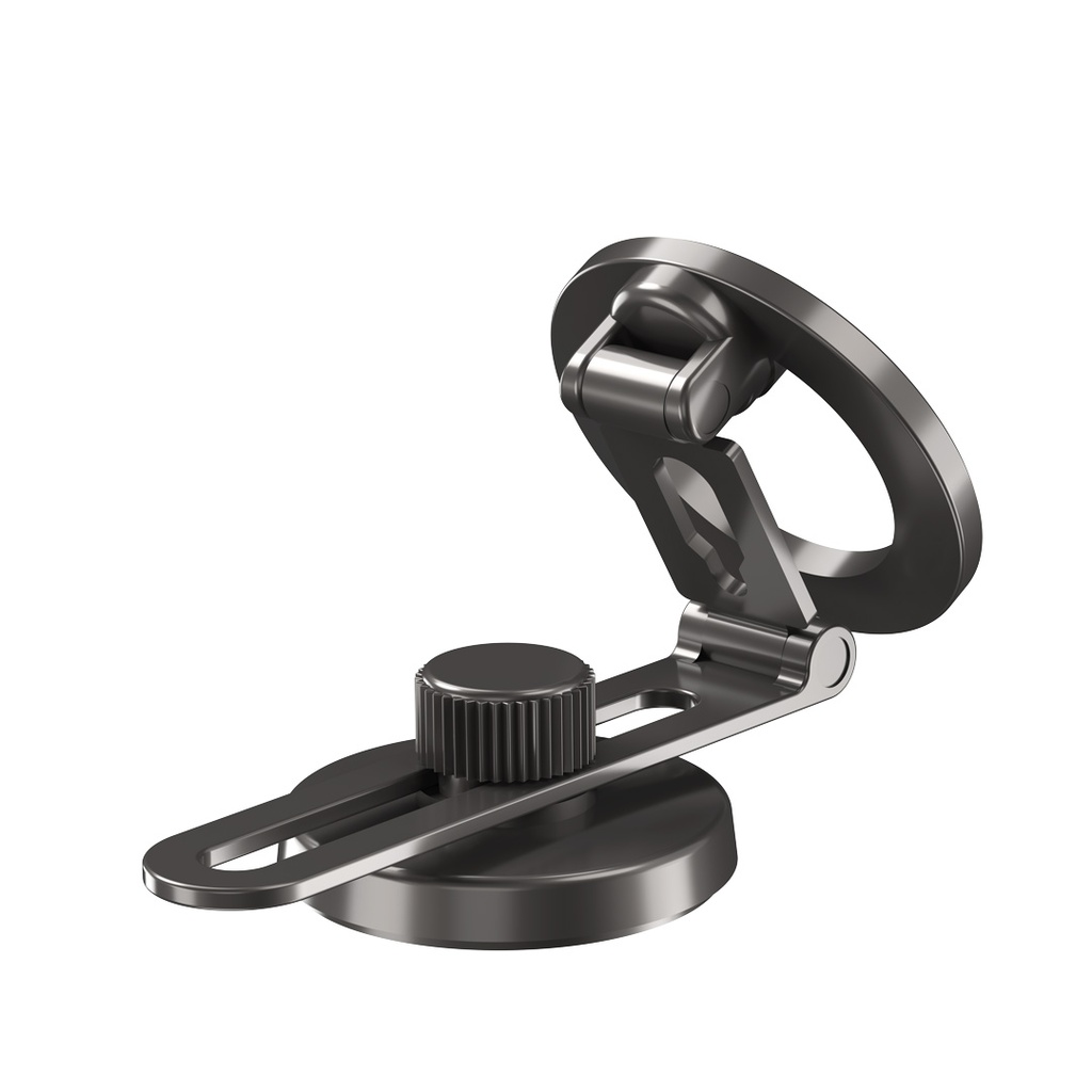 PORODO ZINC ALLOY MAGSAFE CAR MOUNT BLACK PD-MGMDFR-BK - Image 2