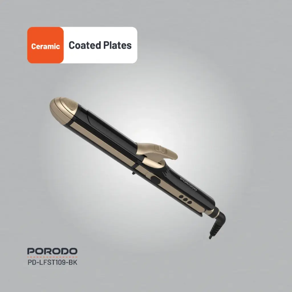 PORODO LIFESTYLE 4 STYLES HAIR IRON BLACK PD-LFST109-BK - Image 5