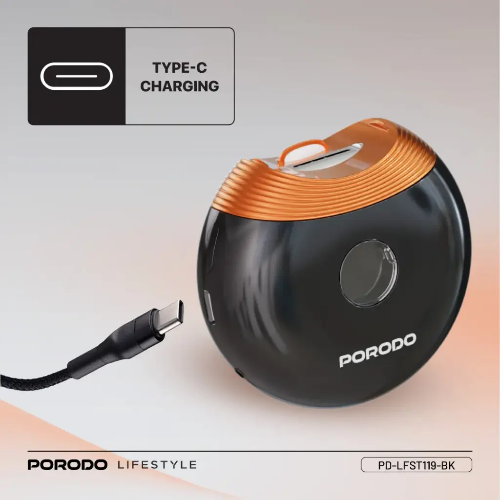 PORODO LIFESTYLE ALL IN ONE NAIL TRIMMER SET BLACK PD-LFST119-BK - Image 8