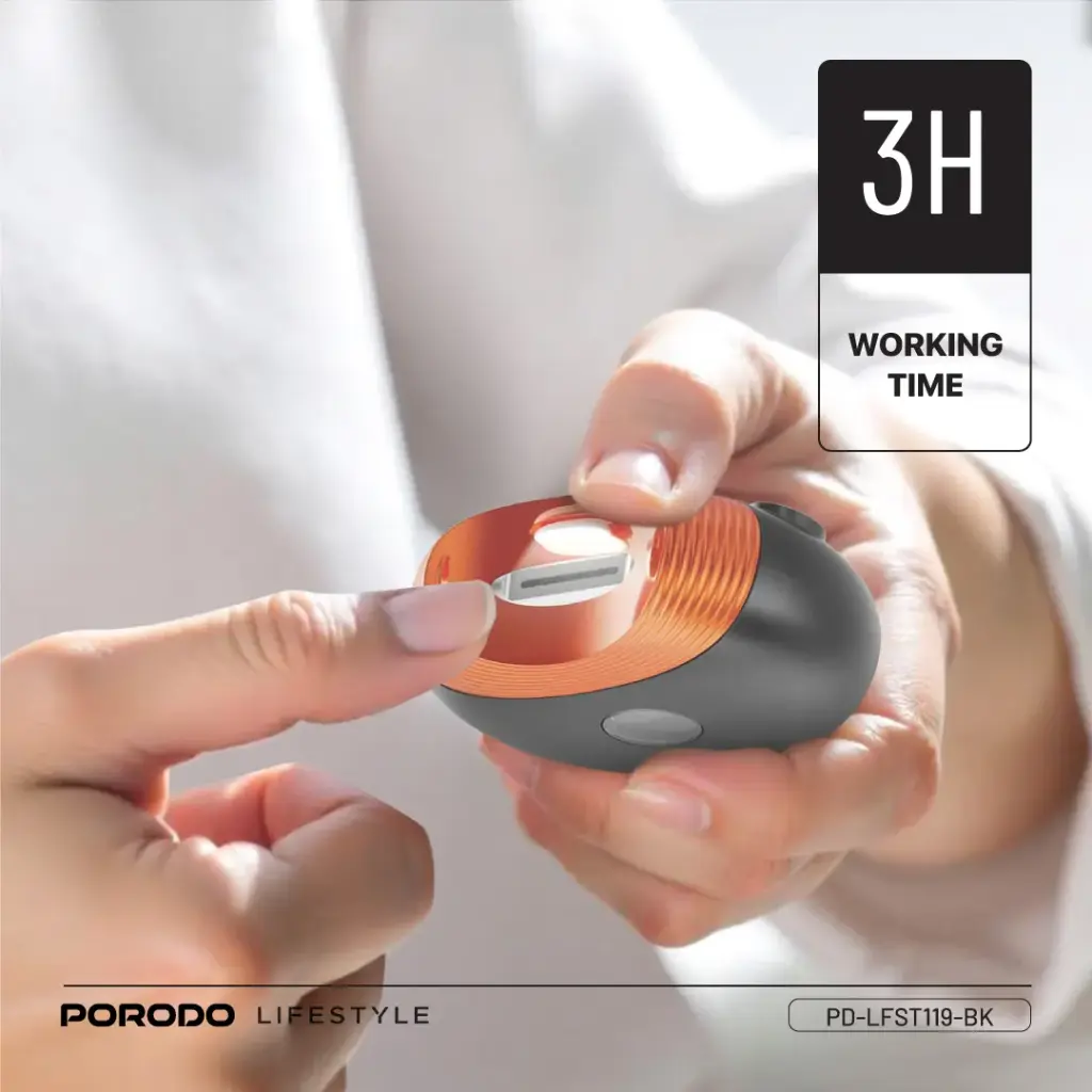 PORODO LIFESTYLE ALL IN ONE NAIL TRIMMER SET BLACK PD-LFST119-BK - Image 6