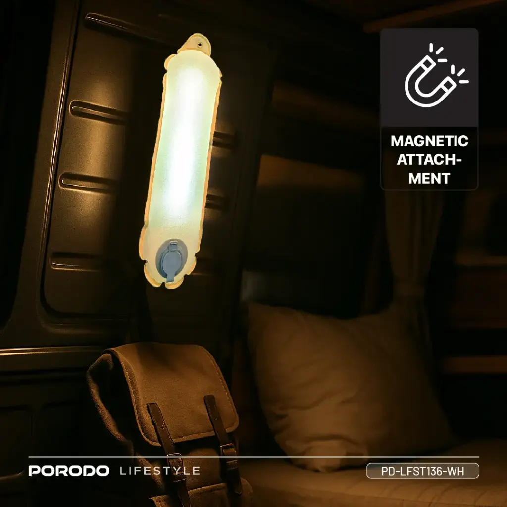 PORODO LIFESTYLE INFLATABLE OUTDOOR MAGNETIC TUBE LIGHT WHITE PD-LFST136-WH - Image 5