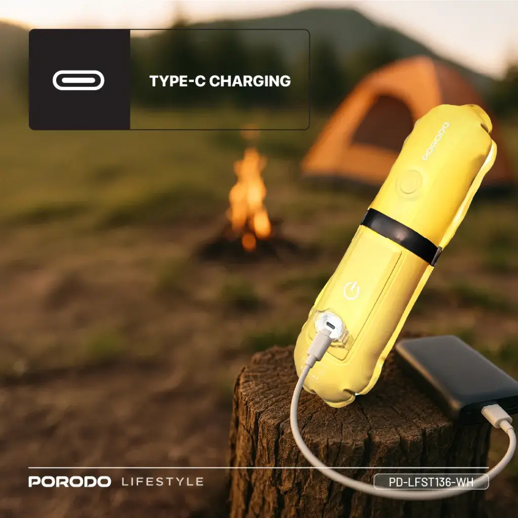PORODO LIFESTYLE INFLATABLE OUTDOOR MAGNETIC TUBE LIGHT WHITE PD-LFST136-WH - Image 3