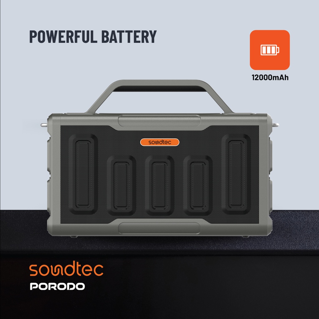 PORODO SOUNDTEC SURGE 2.2 CHANNEL PARTY BLACK SPEAKER PD-STPS100-BK - Image 7