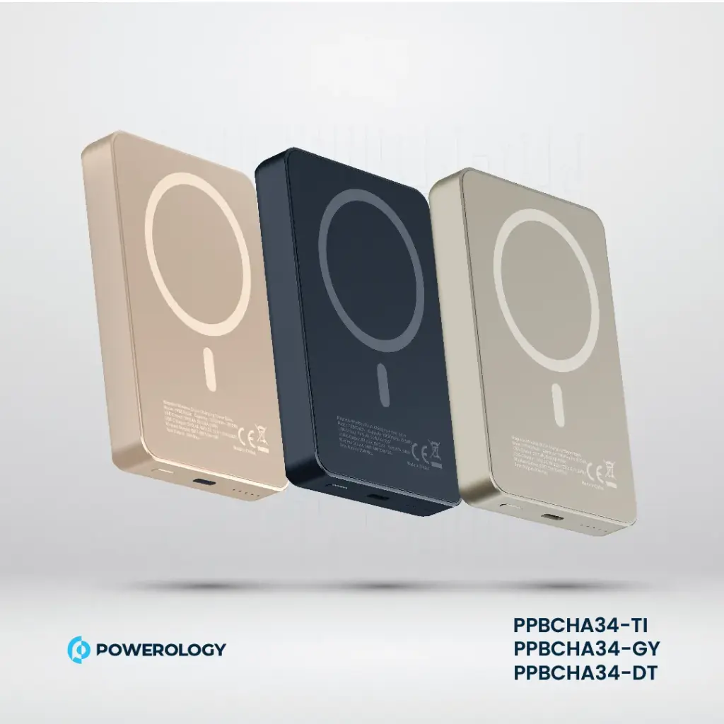 POWEROLOGY 10000MAH MAGSAFE ALUMINIUM POWERBANK TITANIUM PPBCHA34-TITANIUM - Image 9