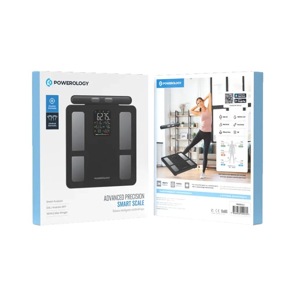POWEROLOGY ADVANCED PRECISION SMART SCALE BLACK P8EBSCALE - Image 5