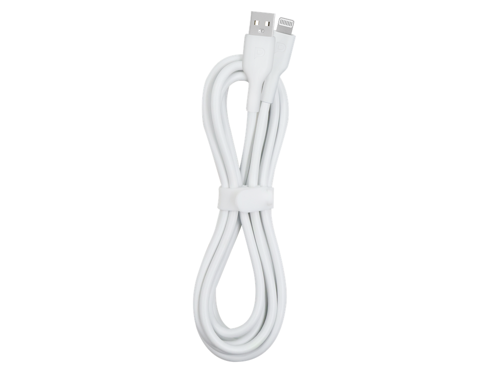 POWEROLOGY USB A TO LIGHTNING FAST CHARGING CABLE 1.2M WHITE PWATL1M-WH - Image 2