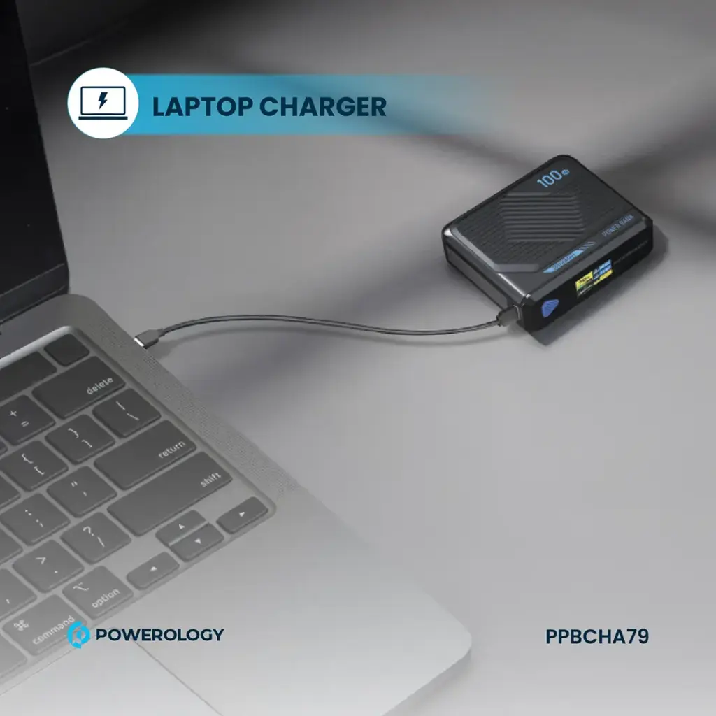 POWEROLOGY ULTRA MINI 20000MAH 15W POWERBANK BLACK PPBCHA79 - Image 7
