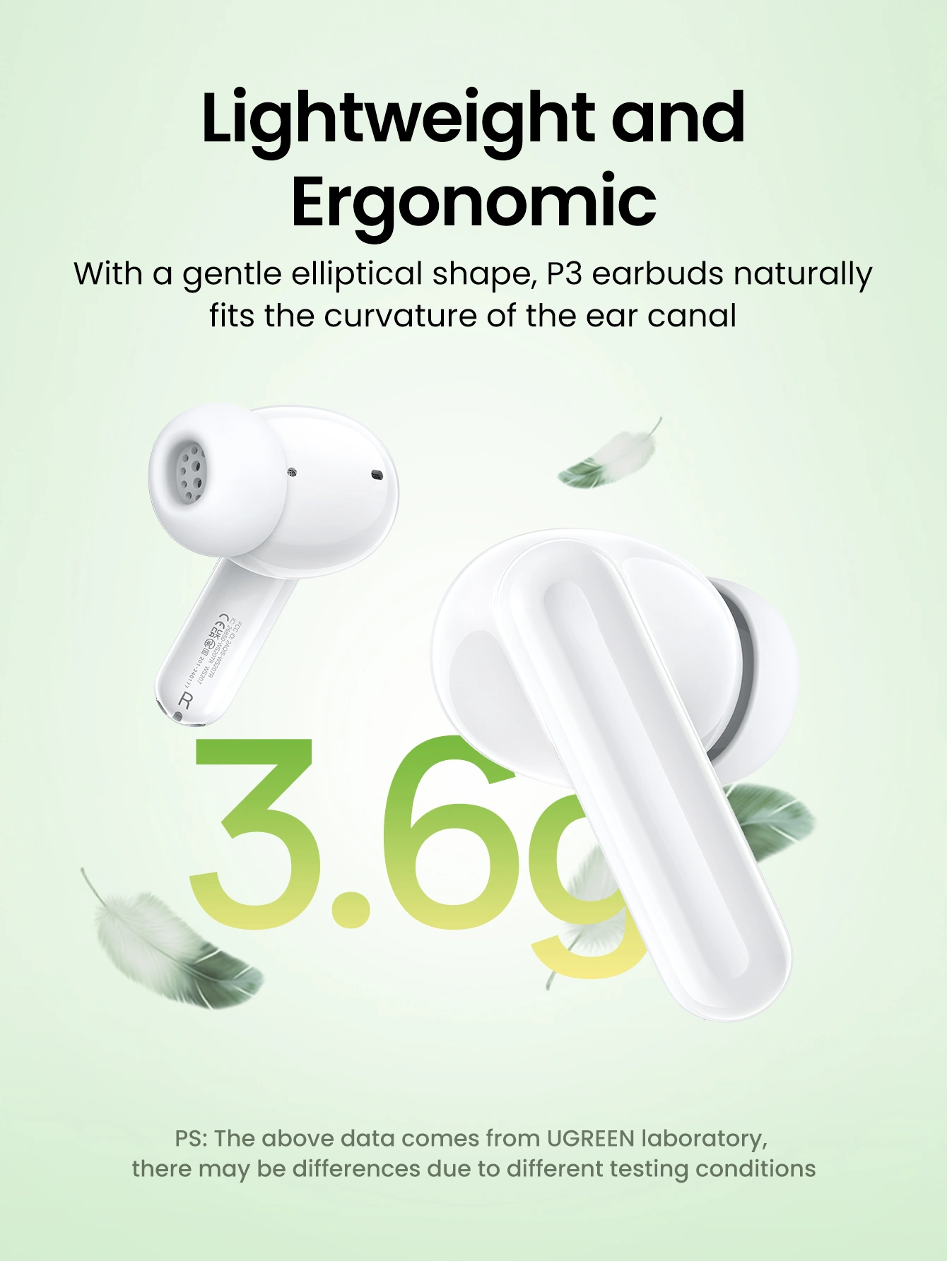 UGREEN HITUNE P3 TRUE WIRELESS EARBUDS WHITE 45110 - Image 10