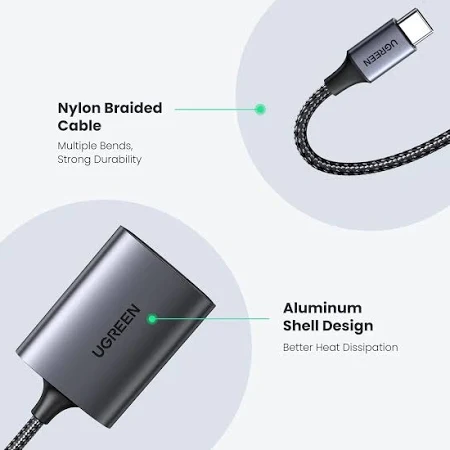UGREEN USB-C MULTIFUNCTION SD/TF MEMORY CARD READER 80888 - Image 12