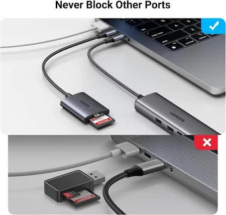 UGREEN USB-C MULTIFUNCTION SD/TF MEMORY CARD READER 80888 - Image 9