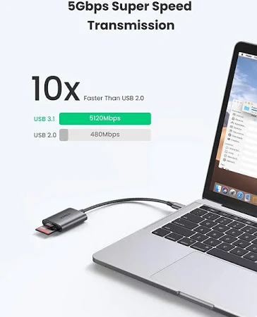 UGREEN USB-C MULTIFUNCTION SD/TF MEMORY CARD READER 80888 - Image 8