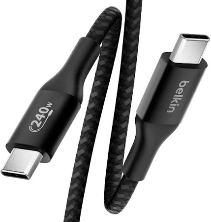 BELKIN BOOST CHARGE USB C TO USB C 240W CABLE 1M BLACK CAB015BT1MBK - Image 9