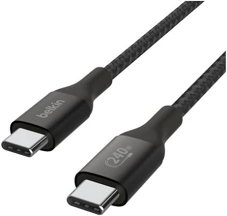 BELKIN BOOST CHARGE USB C TO USB C 240W CABLE 1M BLACK CAB015BT1MBK - Image 6