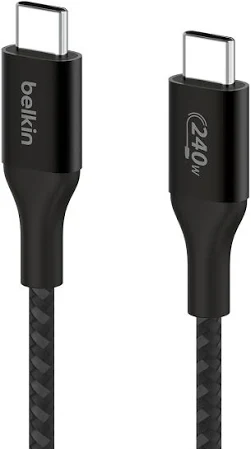 BELKIN BOOST CHARGE USB C TO USB C 240W CABLE 1M BLACK CAB015BT1MBK - Image 2