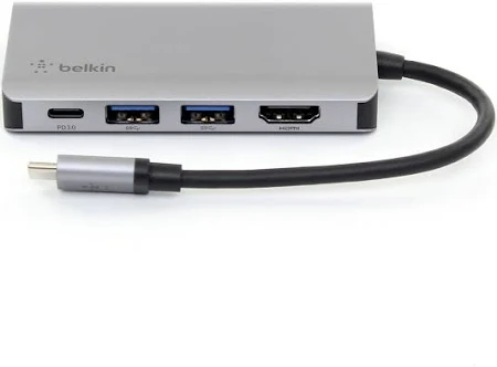 BELKIN CONNECT USB C 4 IN 1 MULTIPORT ADAPTER AVC006BTSGY - Image 4