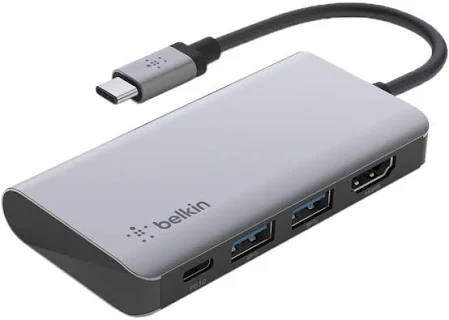 BELKIN CONNECT USB C 4 IN 1 MULTIPORT ADAPTER AVC006BTSGY - Image 2