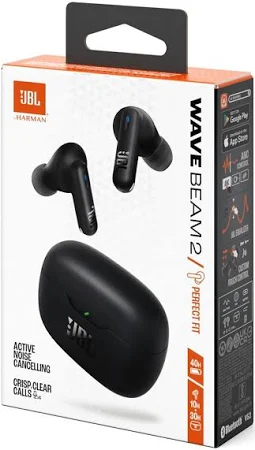 JBL WAVE BEAM 2 TRUE WIRELESS IN-EAR EARBUDS WITH MIC BLACK - Image 5