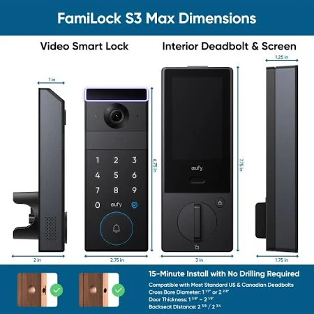 EUFY SMART LOCK TOUCH FINGERPRINT WITH WI-FI BRIDGE T8510013 - Image 12