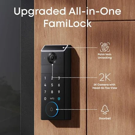 EUFY SMART LOCK TOUCH FINGERPRINT WITH WI-FI BRIDGE T8510013 - Image 4